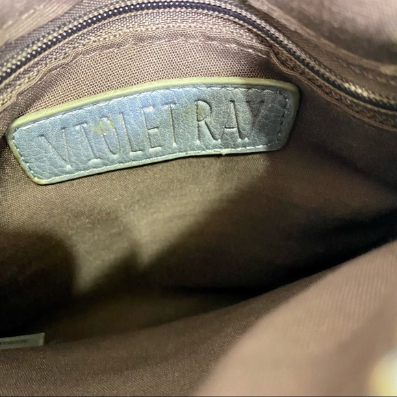 Violet Ray Faux Leather Crossbody Shoulderbag - Picture 8 of 14